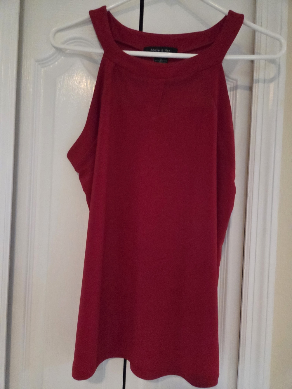 Ava & Viv Red Halter Tank Top